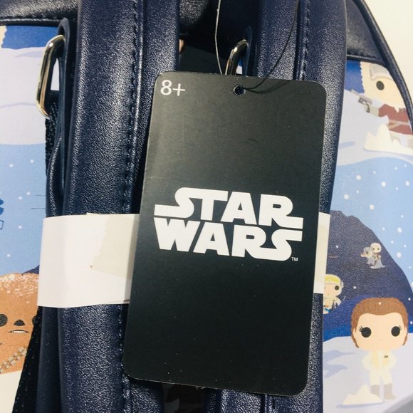 Loungefly Star Wars Hans Solo Princess Leia On Hoth Mini Backpack Exclusive main image 11